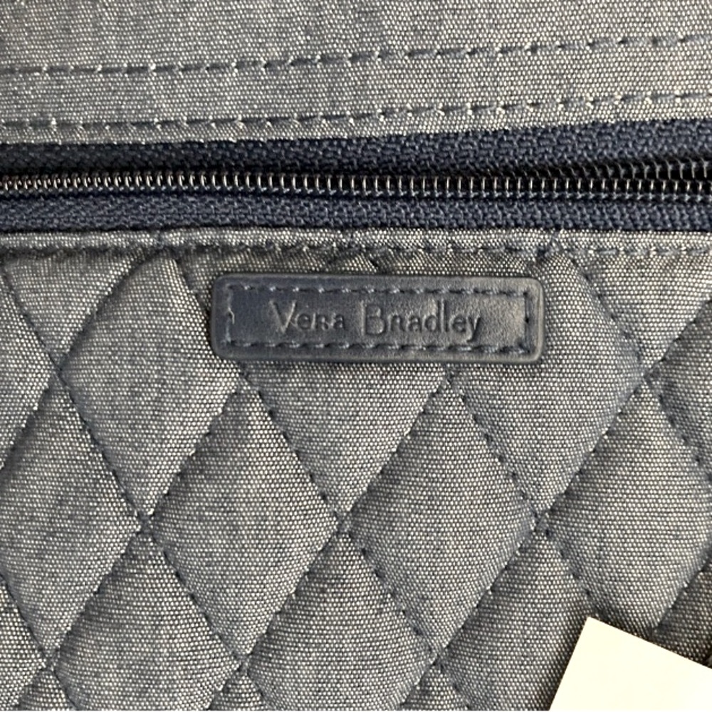 Vera Bradley NWOT Hipster Crossbody Moonlight Denim Blue Quilted  Bag. - Picture 8 of 12
